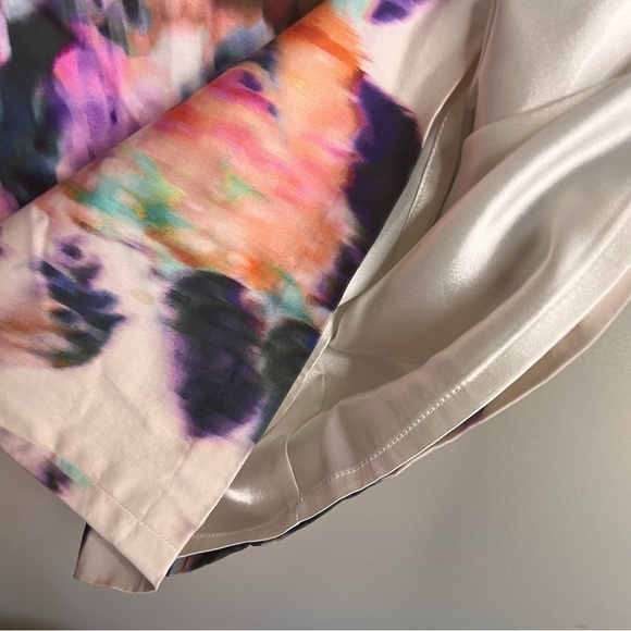 Elie Tahari Watercolor Bodycon Lined Mini Dress Size 6 - Picture 11 of 16